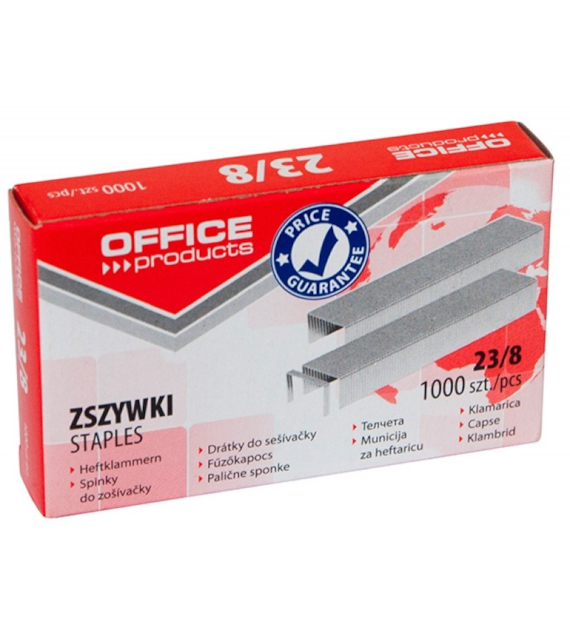 Zszywki 23/8 opk 1000szt. 18072329-19  Office Products