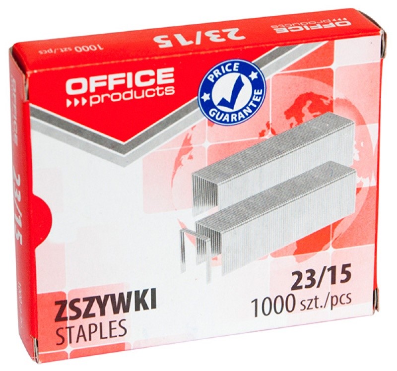 Zszywki 23/15 opk 1000szt. 18072359-19  Office Products