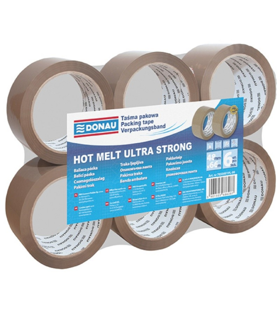 Taśma Pakowa Hot-Melt Brązowa 48mmx66m 7850001PL-99 Donau