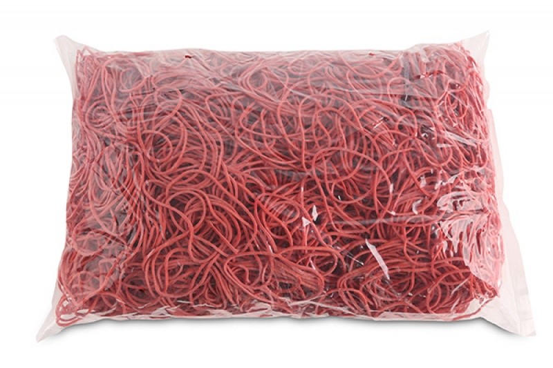 Gumki Recepturki 1Kg 50mm 1,5x1,5 60% Kauczuk Czerwone 18105019-04 Office