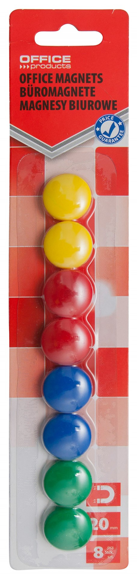Magnesy 20mm 8szt 20132219-99 Office