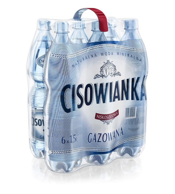 Woda Cisowianka Gazowana 1,5L kaucja