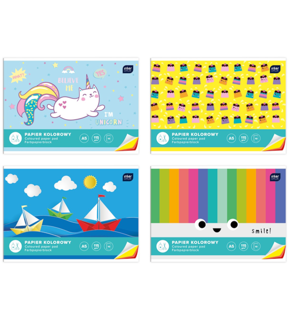 Papier kolorowy A5 Interdruk 10k 100009