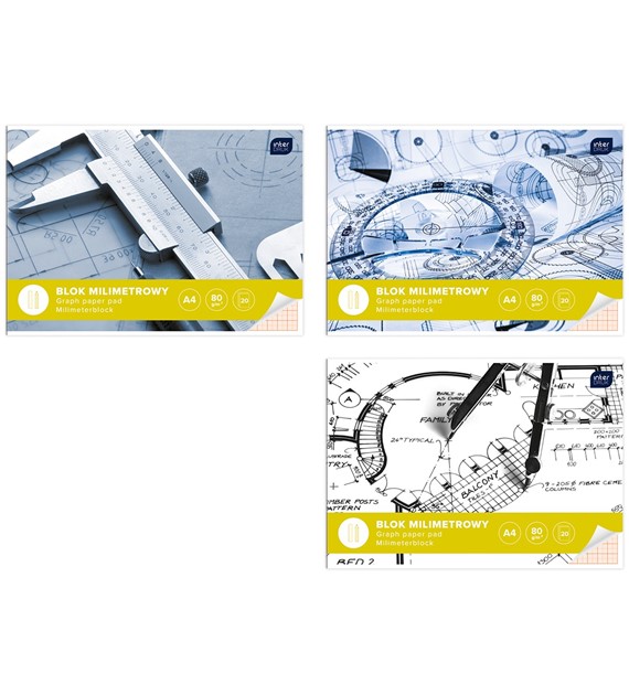 Blok Milimetrowy A4 20k 170019 Interdruk