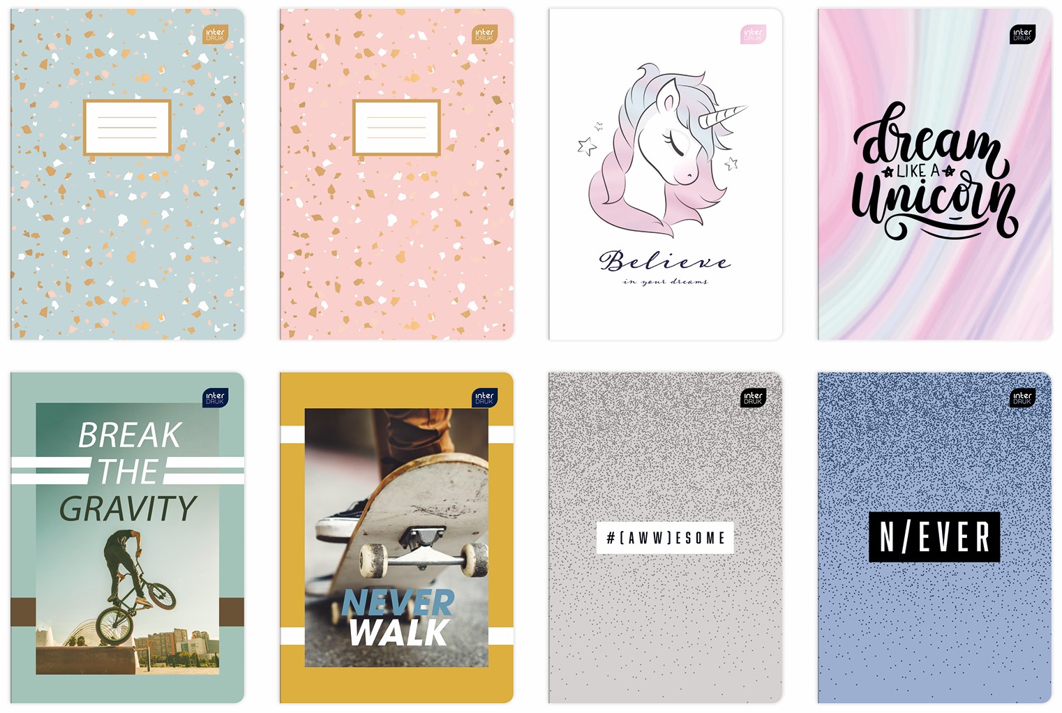 Zeszyt A5 60k kratka Interdruk mix 172136