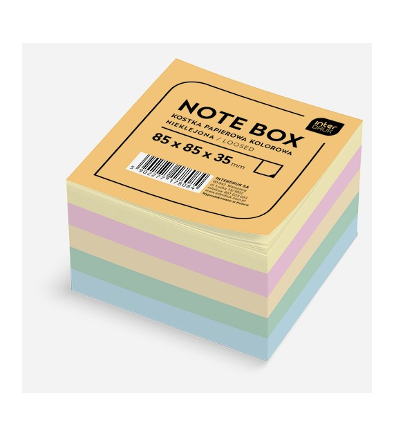Kostka Kolor Nieklejona 83x83x35mm Interdruk 178084