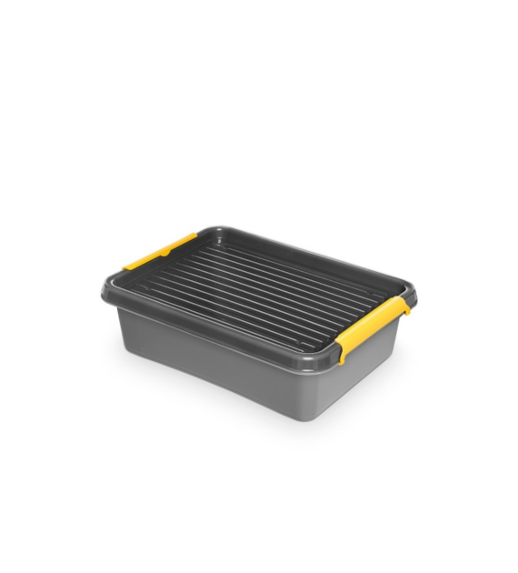 Pojemnik Plastikowy Z Przykrywką SolidStore Box 8,5l 1512 Szary Ortpalst