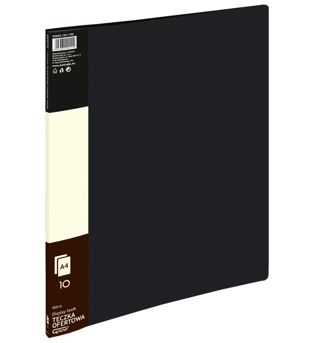 Album Ofertowy A4 10 koszulek Czarny 9001A 120-1190 Grand