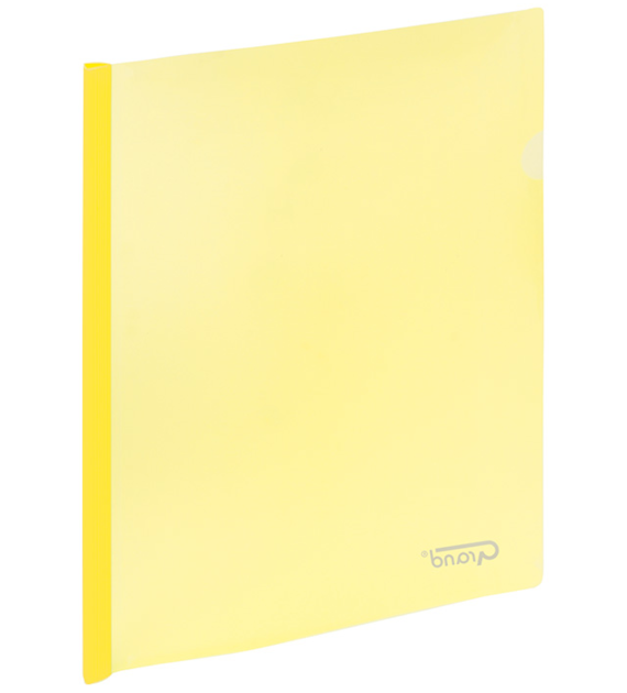 Skoroszyt A4 Zaciskowy 9111 żółty 120-1243 Grand