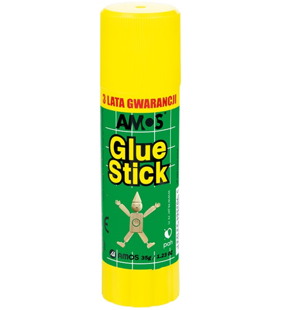 Klej W Sztyfcie 35g Amos opk 12 szt