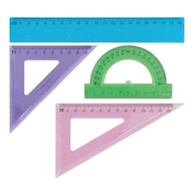 Zestaw Geometryczny GR-032  Neon Brokat 20cm Grand