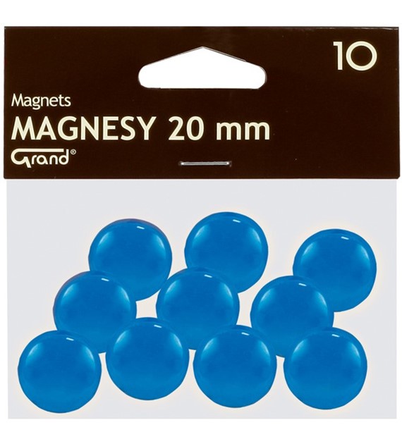 Magnesy 20mm  Niebieski opak 10szt 130-1690 Grand