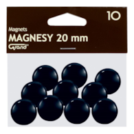Magnesy 20mm  Czarne Opk 10szt Grand