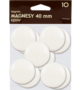Magnes 40mm Grand Biały 130-1699