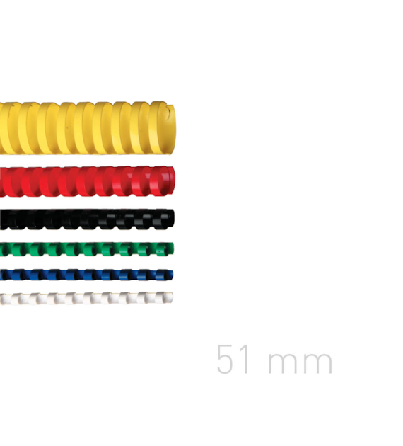 Grzbiety Do Bindownic 51mm opk 50szt Czarne Opus