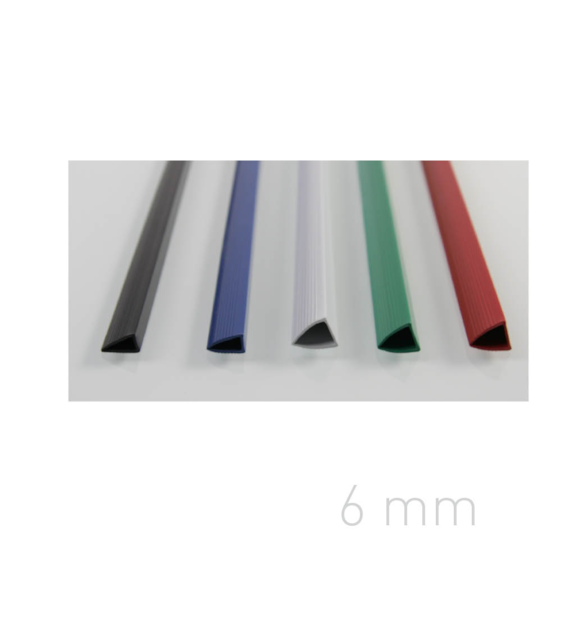 Listwy wsuwane 60 k. 6 mm. x 29.7 cm. opk. 50 szt. Czerwone Opus