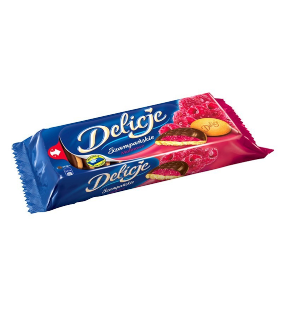 .Ciastka Delicje Szampańskie Malina 147g