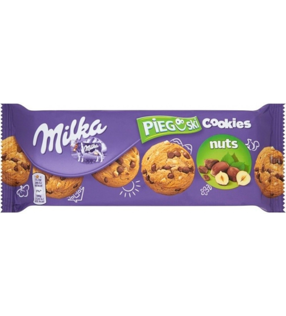 .Ciastka Pieguski Z Czekoladą i Orzechami  Milka
