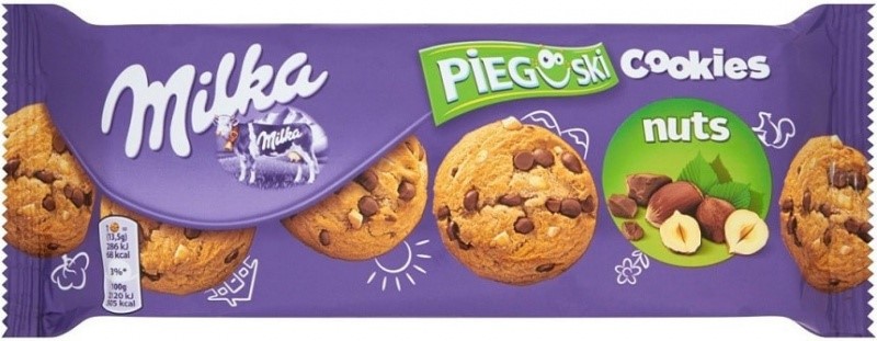 .Ciastka Pieguski Z Czekoladą i Orzechami  Milka