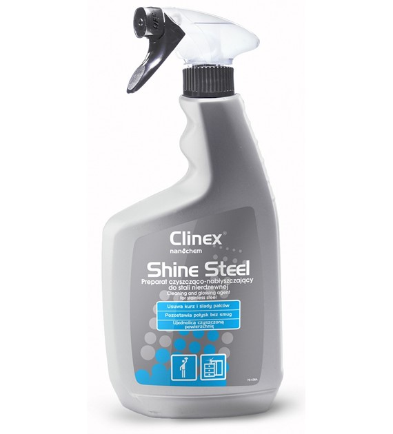 Płyn Do Czyszczenia I Konserwacji Powierzchni Ze Stali Szlach. Clinex 650ml CL77628