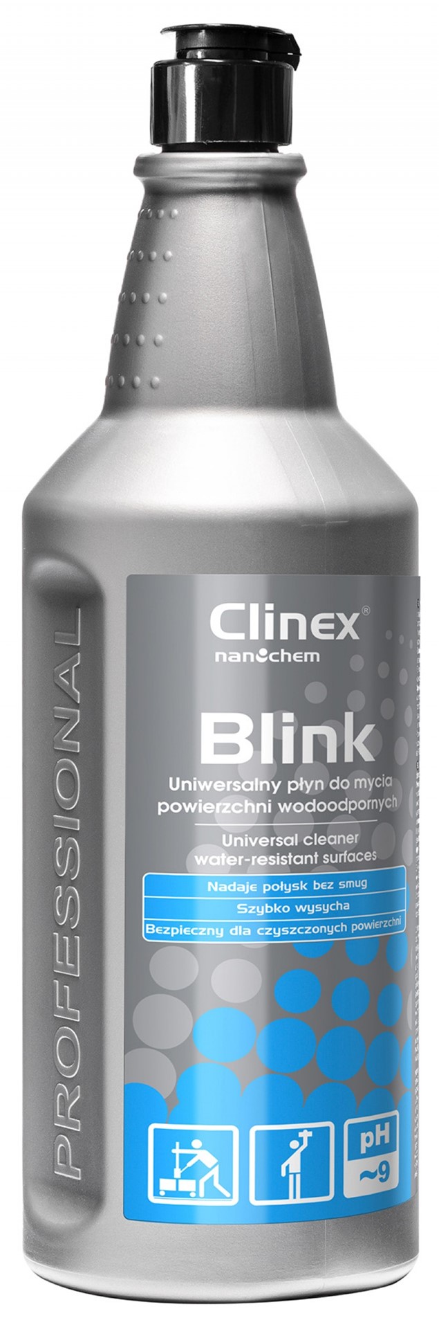 Uniwersalny płyn CLINEX Blink, do mycia powierzchni wodoodpornych, 1l