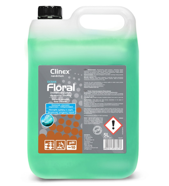 Płyn Uniwersalny Do Podłóg Floral Ocean 5l CL77891 Clinex