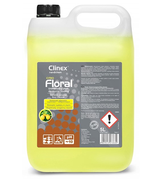 Płyn Uniwersalny Do Podłóg Floral Citro 5l CL77897 Clinex