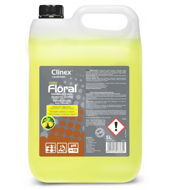 Płyn Uniwersalny Do Podłóg Floral Citro 5l CL77897 Clinex