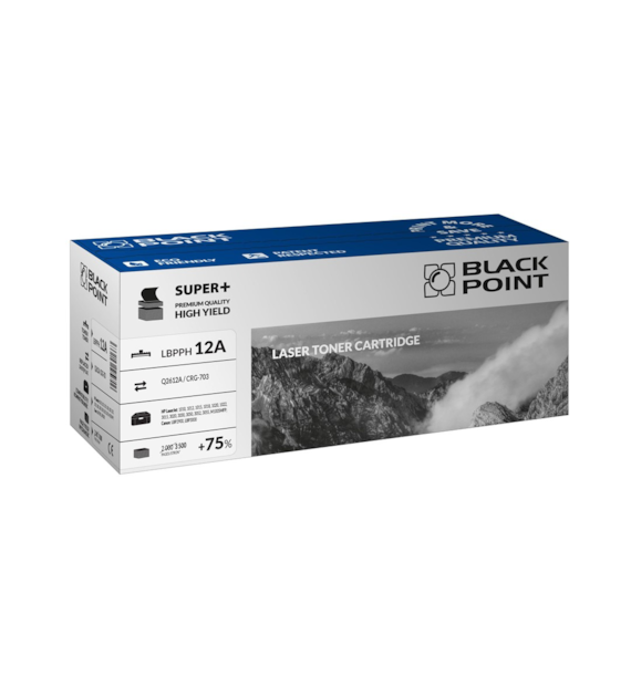 Toner Z HP 12A Q2612A 3000s 1010,1020,1018,1022  Black Point