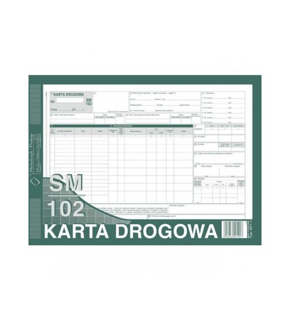 Druk Karta Drogowa A4 Nienumerowana SM-102 801-1 Michalczyk i Prokop