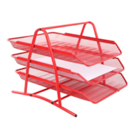 Zestaw 3 Szuflad Metalowych 3A Czerwony W2001Red Net