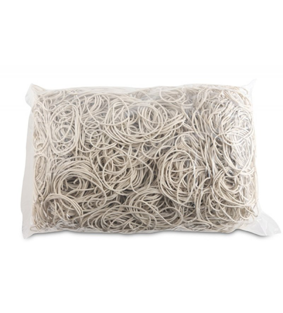 Gumki Recepturki 1kg 50mm 1,5x1,5 60% kauczuku Białe 18105019-14 Office