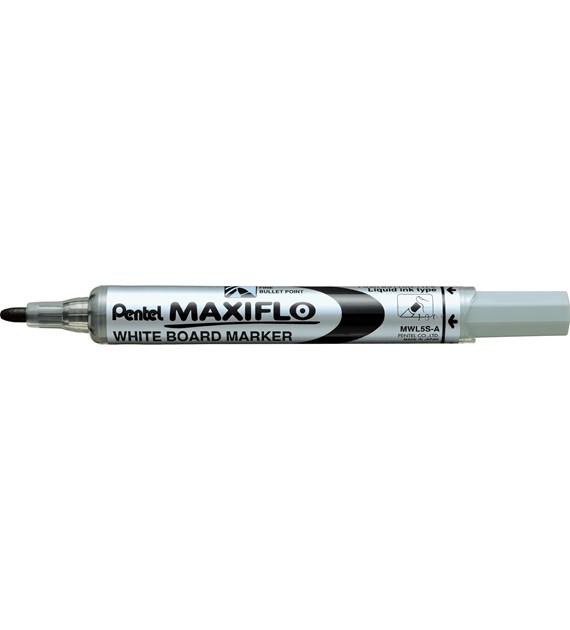 Marker Pentel Maxiflo suchościeralny MWL5SA czarny