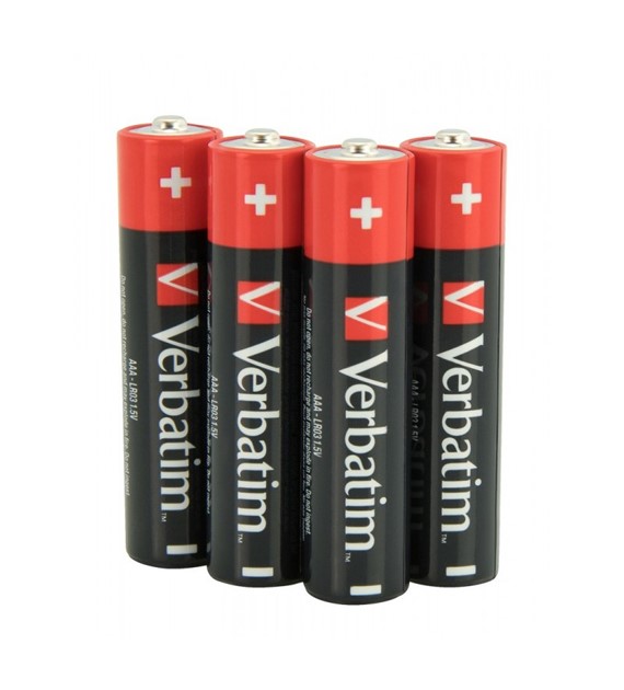 Bateria Alkaliczne Verbatim AAA LR06 1.5V opk.4 szt.49920