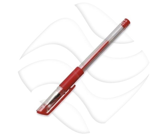 Długopis Ze Skuwką Żelowy 0,5mm Czerwony Gep 9022A 96-542095 Taurus