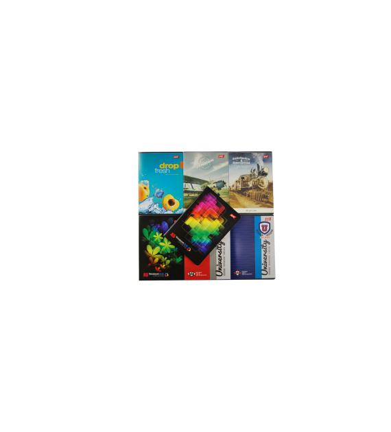 Zeszyt A5 96k Linia Nielaminowany Mix Unipap