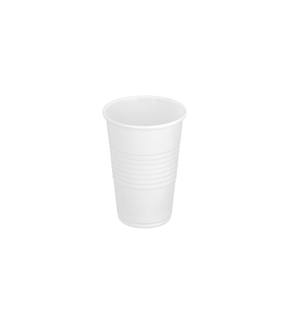 Kubki Plastikowe PP Białe Wielorazowe 200 ml. Do Zimnych i Ciepłych Napojów opak. 100 szt. Packman