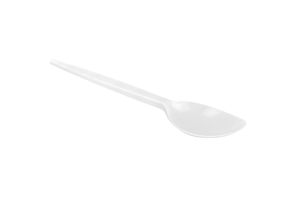 Łyżka plastikowa Wielokrotnego Użytku Biała 160mm opk 100szt 0500 Bittner Bordeks