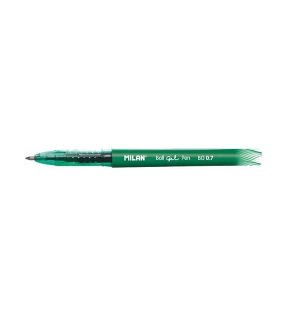 Długopis ze Skuwką Gel BG0.7mm Zielony 1765819425 Milan