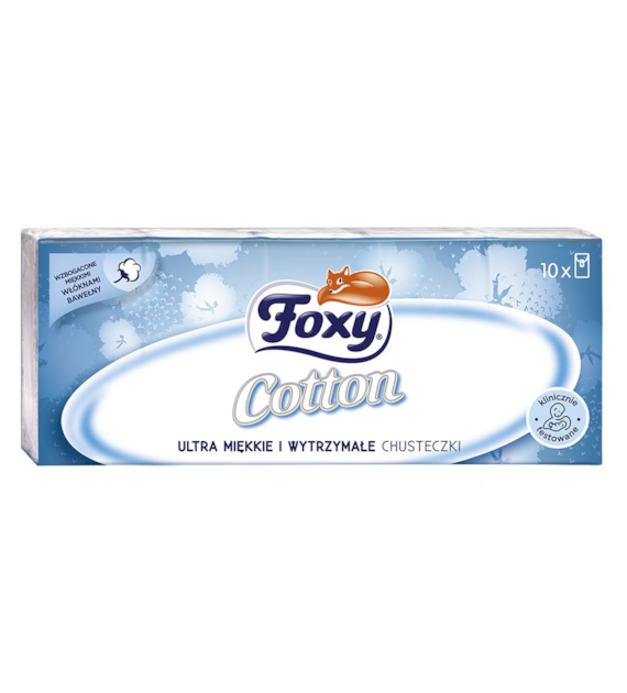 Chusteczki Higieniczne Foxy 10x10 Cotton