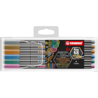 Flamastry Pen 68 kpl 6szt Metalic 6806/8-01 Stabilo