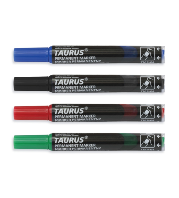 Marker Permanentny Z Pompką TMP-04 Taurus Czerwony