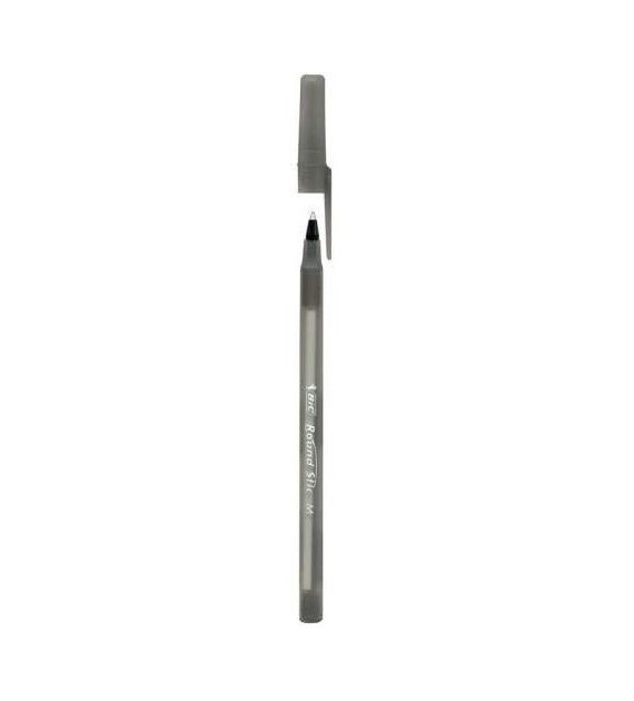 Długopis Ze Skuwką Round Stic M Czarny opak.60 szt Bic