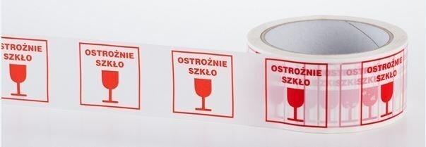 Taśma Pakowa Ostrożnie Szkło TPY31S/SZ Dalpo