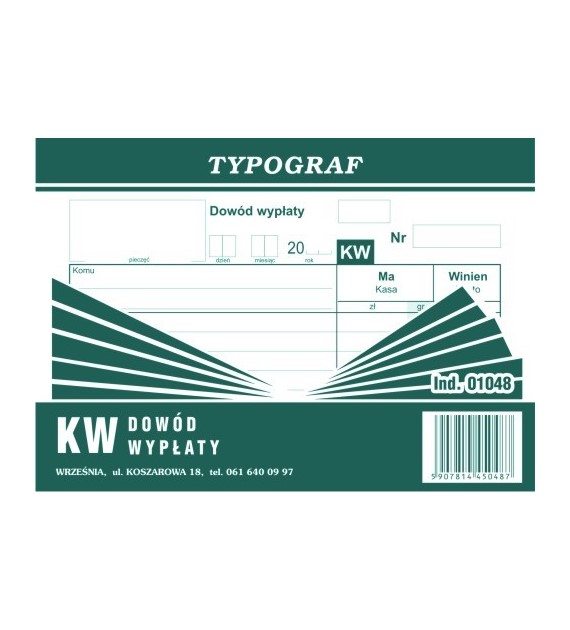 Druk KW A6 01048 Typograf