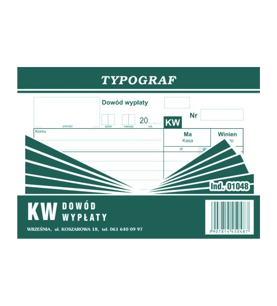 Druk KW A6 01048 Typograf