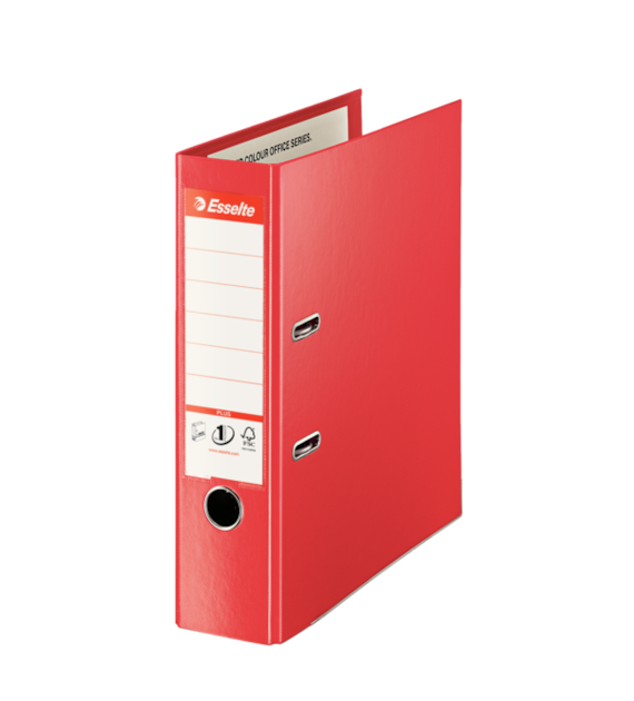 Segregator Esselte A4 80mm Vivida Plus Recycled 100% 81183 Czerwony