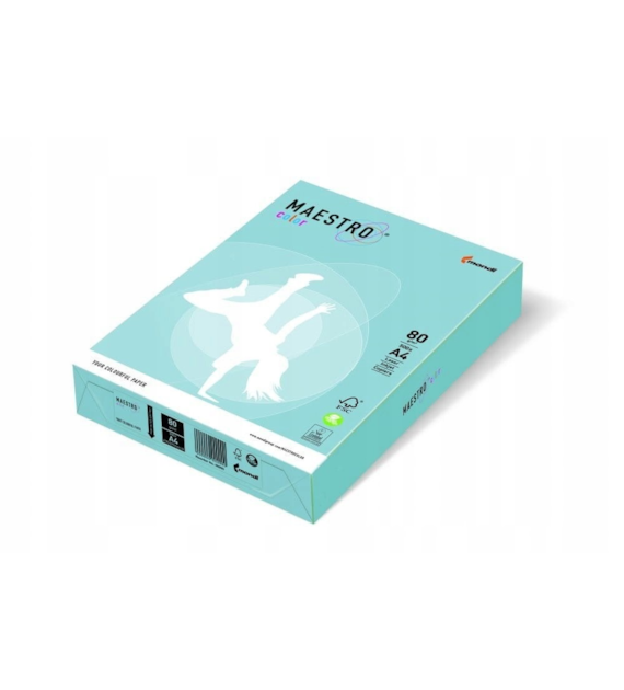 Papier Xero A4 80g 500szt Maestro Color OBL70 Błękit Arktyczny
