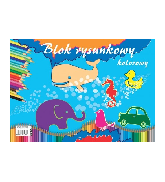 Blok rysunkowy A3 kolorowy Poligraf