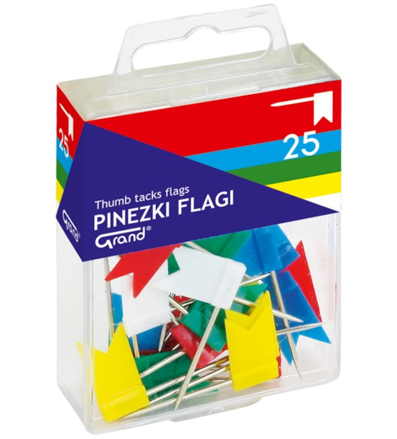 Pinezki Tablicowe Flagi 110-1001 Grand